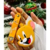 Tom ve Jerry Jerry Figürlü Cüzdanlı Çantaya Takılabilir Anahtarlık