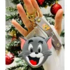 Tom ve Jerry Tom Figürlü Cüzdanlı Çantaya Takılabilir Anahtarlık