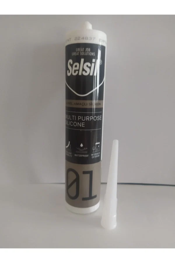 Genel Amaçlı Silikon Su Geçirmez Cam Doğrama Metal Fayans İçin Şeffaf 280gr