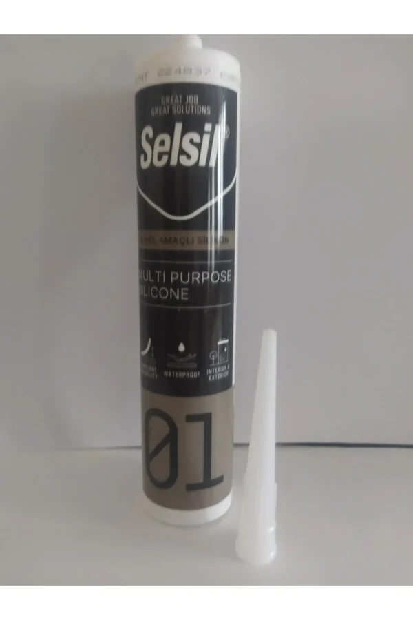 Genel Amaçlı Silikon Su Geçirmez Cam Doğrama Metal Fayans İçin Şeffaf 280gr