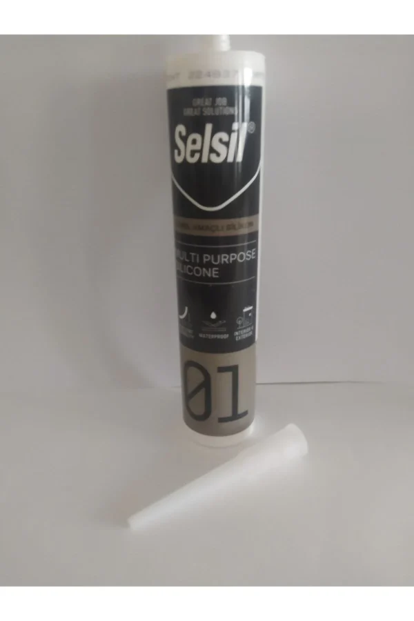 Genel Amaçlı Silikon Su Geçirmez Cam Doğrama Metal Fayans İçin Şeffaf 280gr