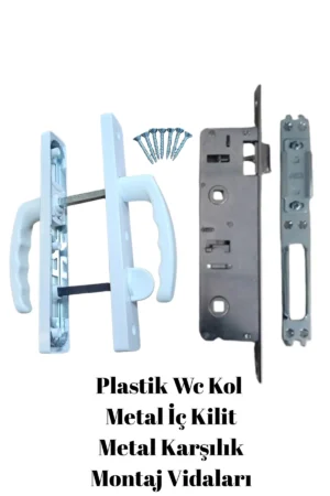 ty-259256-cce8a75e4a8f80bee43e18503ab5c0d3 PVC Pimapen Kapı Kolu Kilit Seti